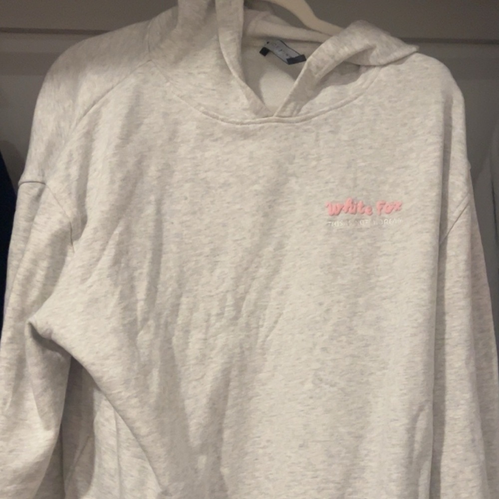 white fox hoodie